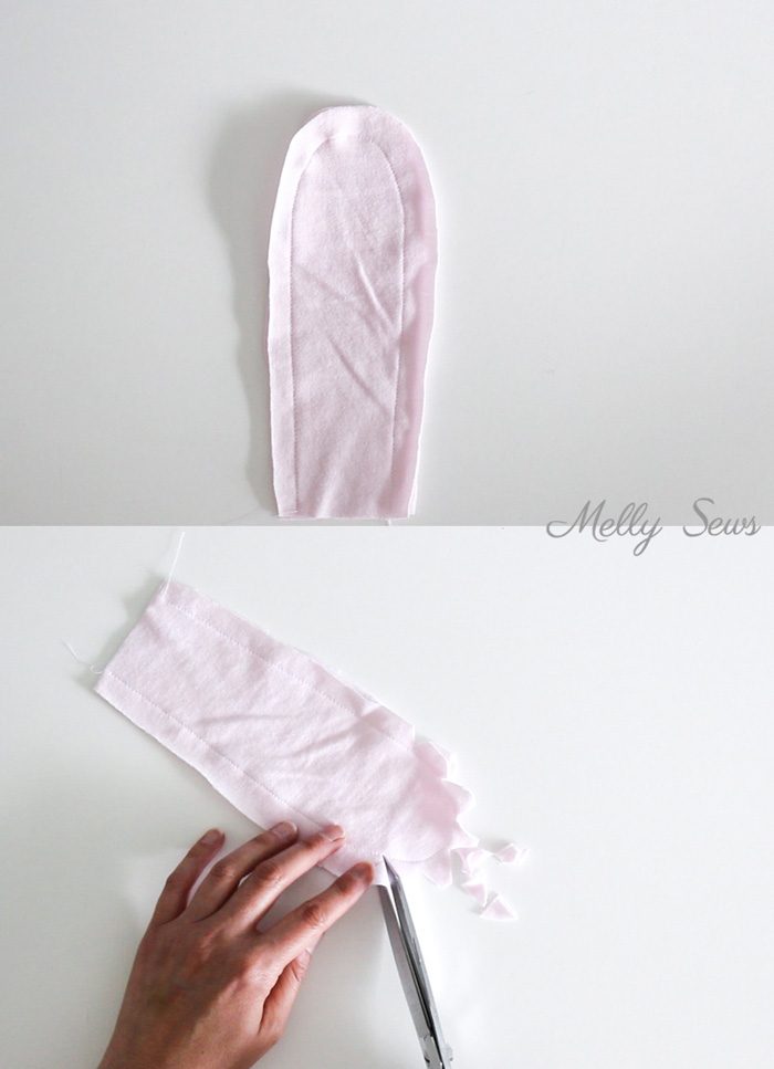Step 1 - Sew a bunny hat - such a cute gift to sew for a baby! Tutorial from Melly Sews