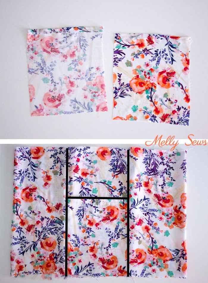 Step 1 - Sew a dropped waist floral sundress with big pockets - tutorial and pattern by Melly Sews