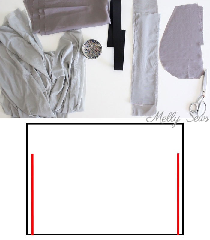 Step 1 - How to Sew a Maxi Skirt - How to Sew a Flat Front Skirt - How to Sew a Lined Skirt - Combine techniques for this casual skirt tutorial by Melly Sews