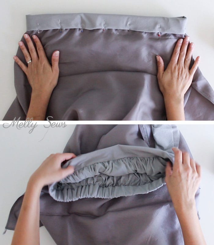 Step 5 - How to Sew a Maxi Skirt - How to Sew a Flat Front Skirt - How to Sew a Lined Skirt - Combine techniques for this casual skirt tutorial by Melly Sews