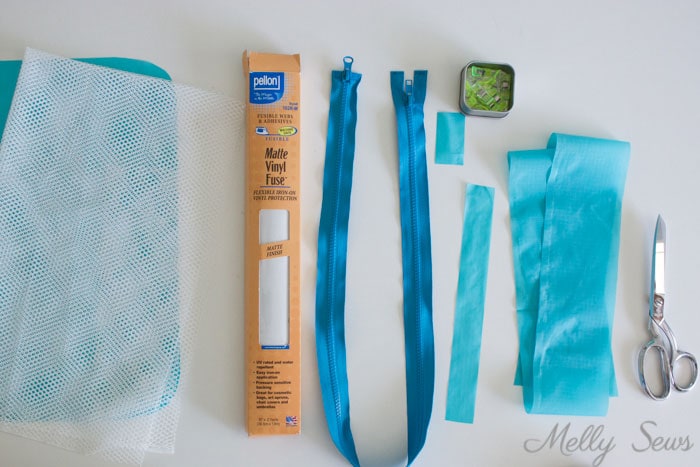 Materials - How to sew and use packing cubes - Melly Sews