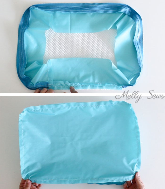 Step 4 - How to sew and use packing cubes - Melly Sews