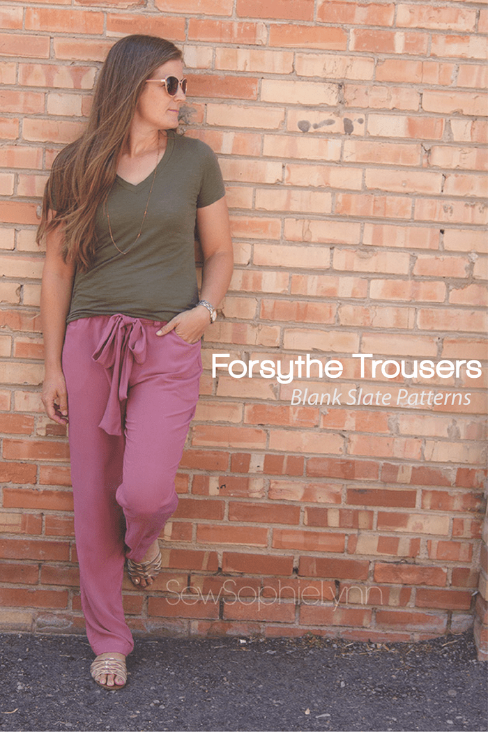 Forsythe Trousers by Blank Slate Patterns sewn by SewSophieLynn
