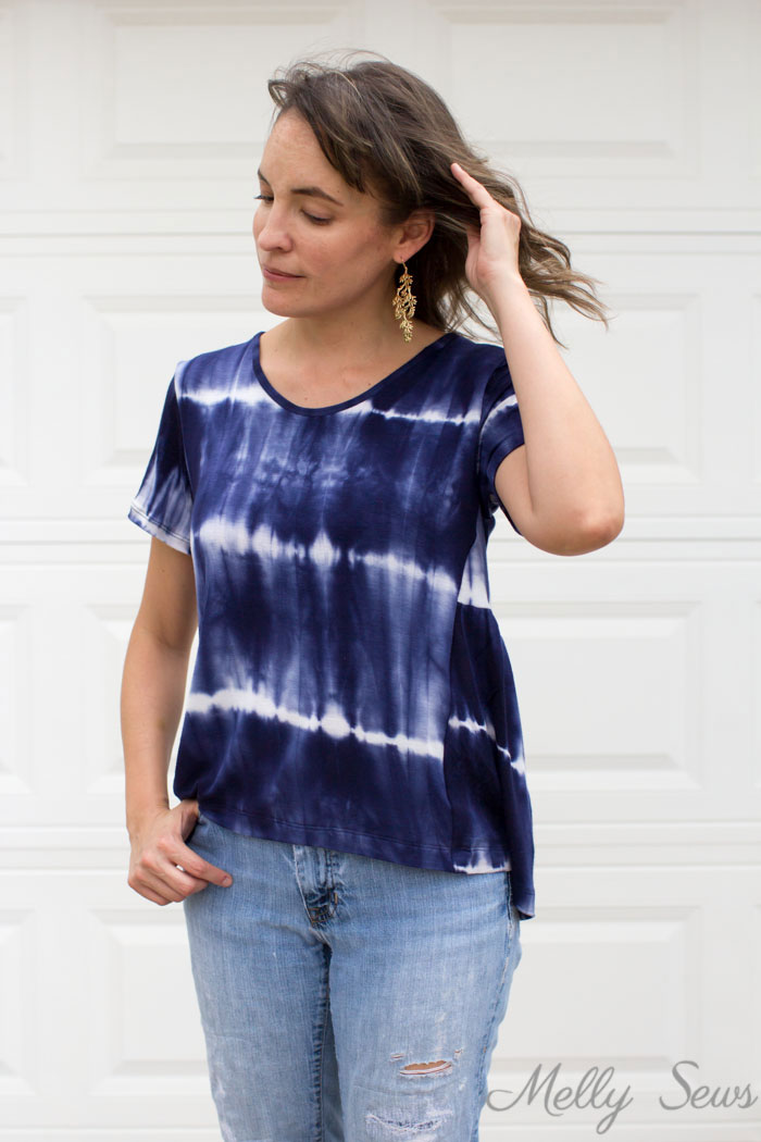 Sew a swing t-shirt - anthro hack tutorial by Melly Sews