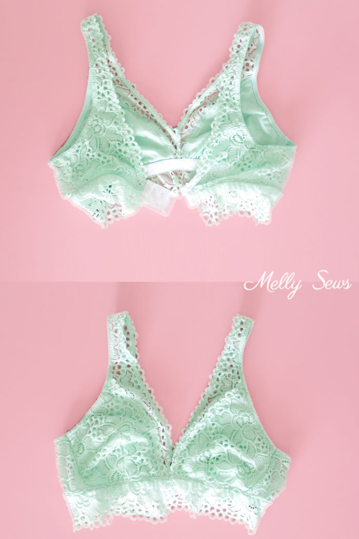 This is genius! How to Make a Ready Made Bralette Fit Better - Bralettes for Larger Cup Sizes - Melly Sews