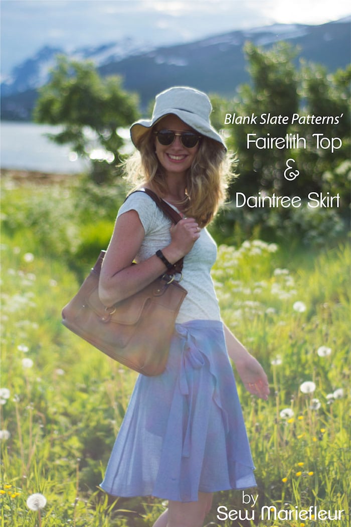 Daintree Skirt and Fairelith Top sewing patterns from Blank Slate Patterns - sewn by Sew Mariefleur 