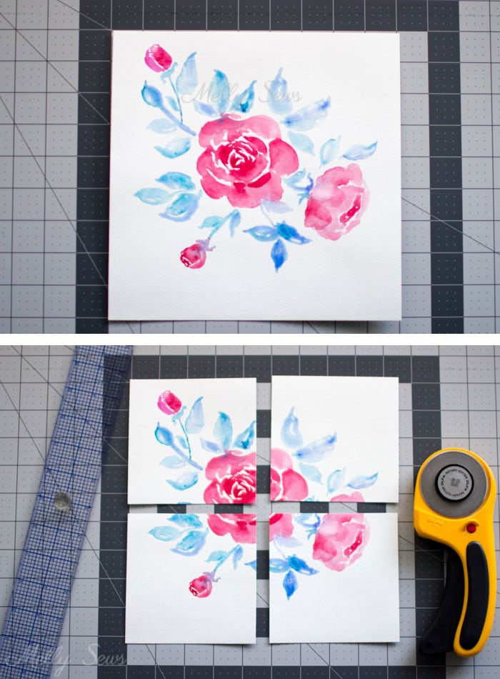 Step 1 - How to Make Pattern Repeats - Tutorial for Making Fabric Prints - Melly Sews 