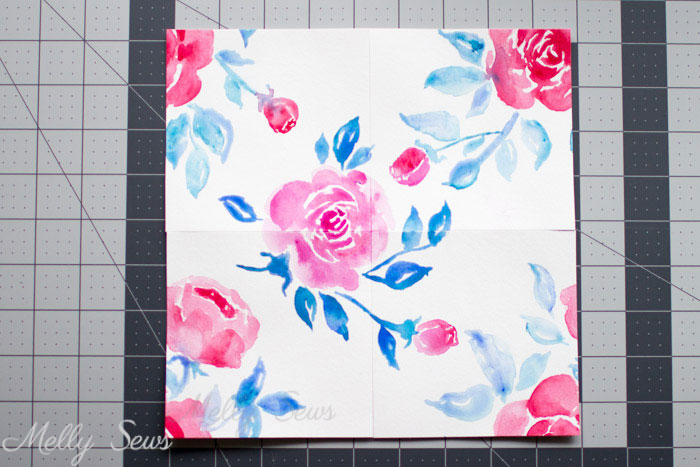 Step 3 - How to Make Pattern Repeats - Tutorial for Making Fabric Prints - Melly Sews 