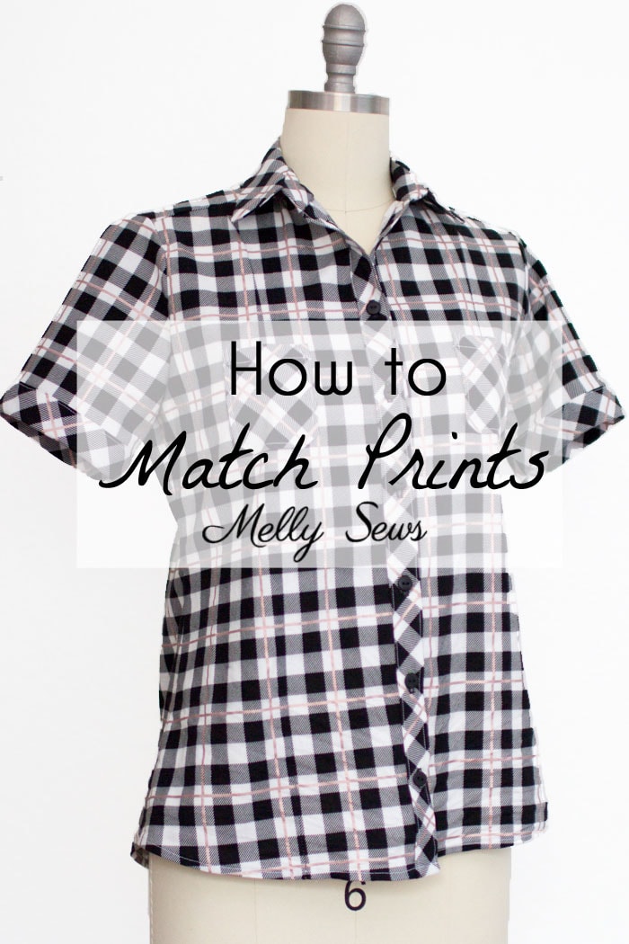 How to Match Prints - How to match plaids for sewing - How to Match Stripes - Tutorial by Melly Sews