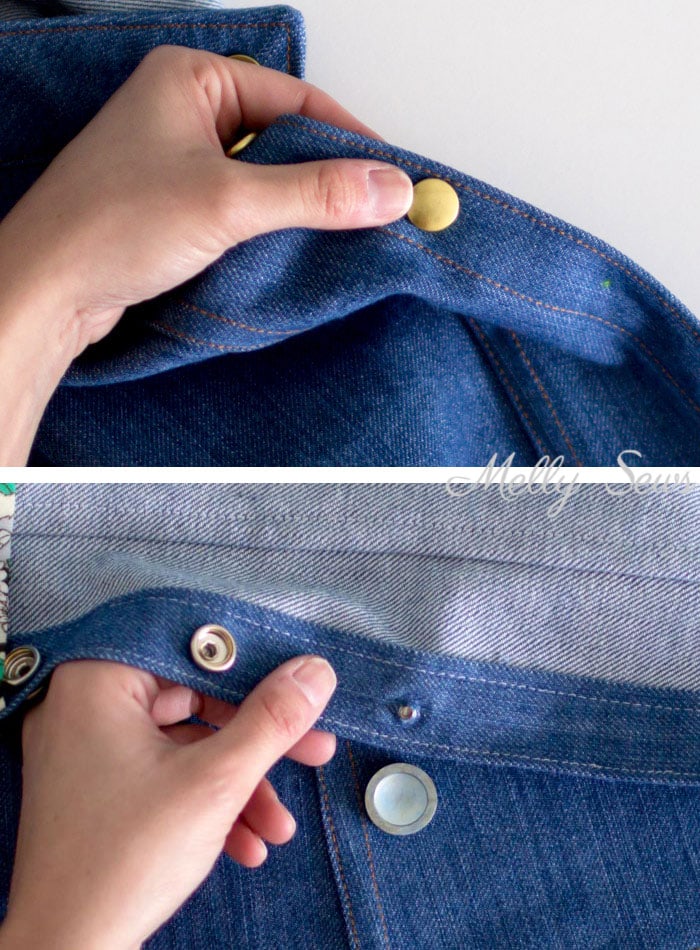 Step 2 - How to Set Snaps - Heavy Duty Snap Setting Instructions - Tutorial with Video from Melly Sews
