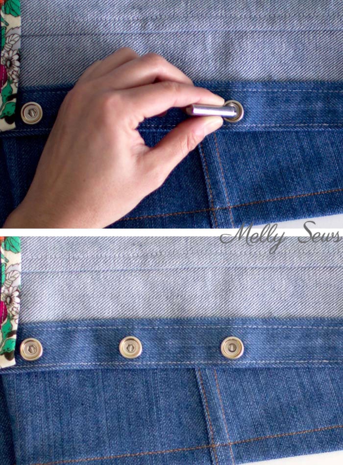 Step 3- How to Set Snaps - Heavy Duty Snap Setting Instructions - Tutorial with Video from Melly Sews