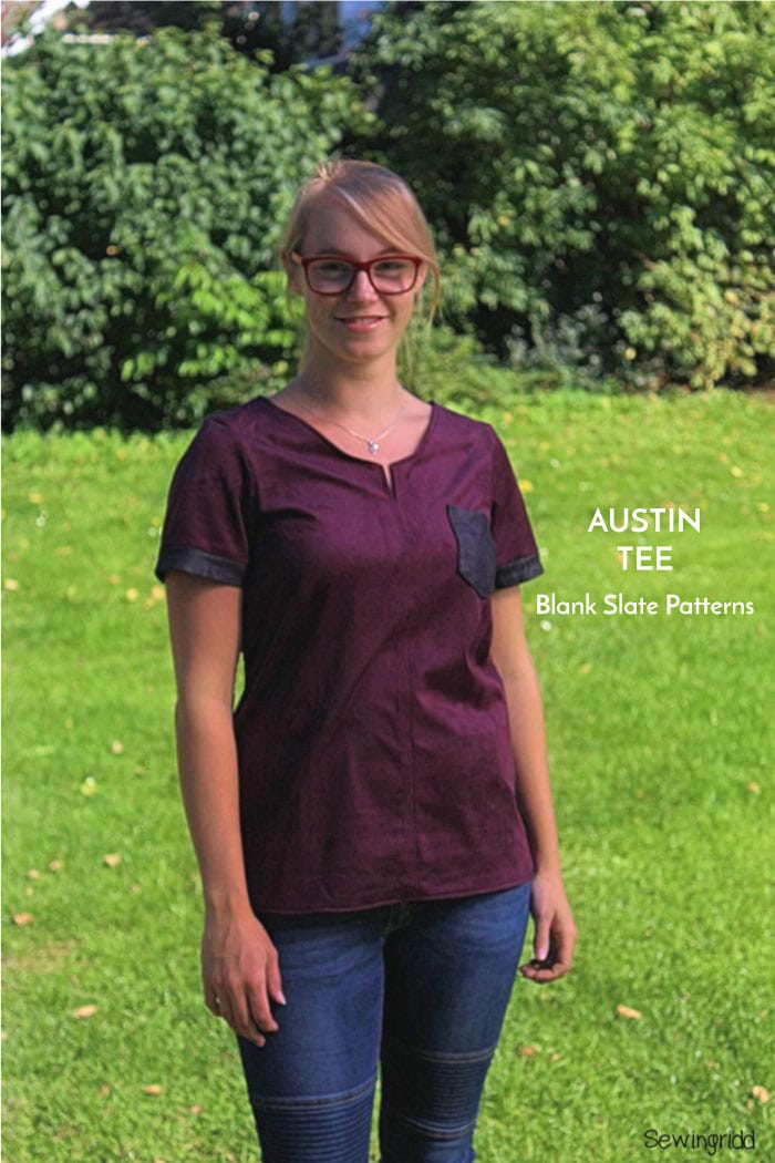 Austin T-shirt Sewing pattern by Blank Slate Patterns sewn by SewIngridd
