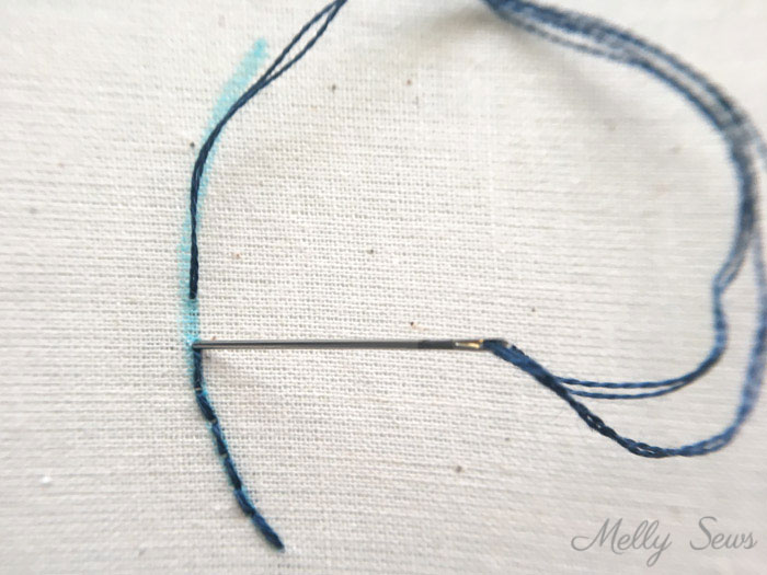 How to Back Stitch - - How to Embroider - Basic Hand Embroidery Stitches - Melly Sews