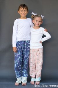 Snuggle Pajamas Sewing Pattern by Blank Slate Patterns for Babies, Boys and Girls