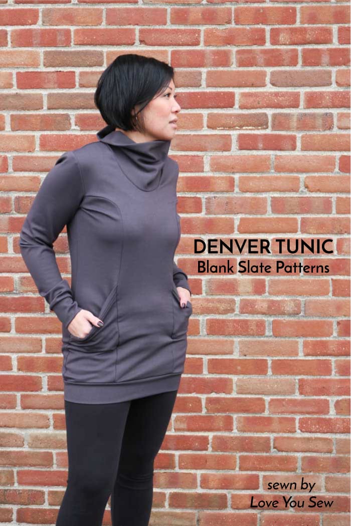 Denver Tunic sewing pattern from Blank Slate Patterns sewn by Love You Sew
