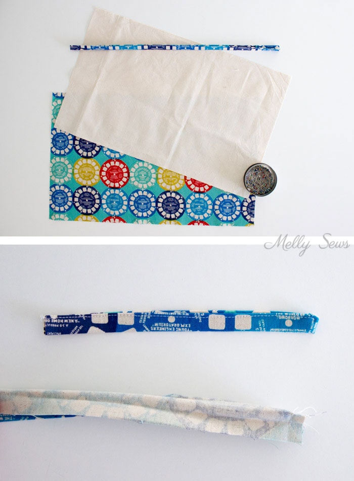 Step 1 - Sew a Pencil Roll - DIY Crayon Roll - Tutorial by Melly Sews 