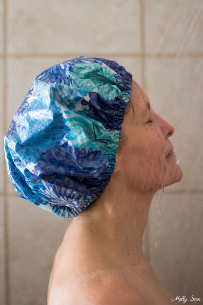How to Sew a Shower Cap - DIY Shower Cap with Video & Tutorial by Melly Sews