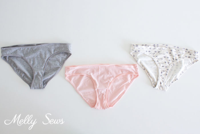 Free underwear pattern up to plus sizes - Sew underwear - panties pattern and tutorial by Melly Sews