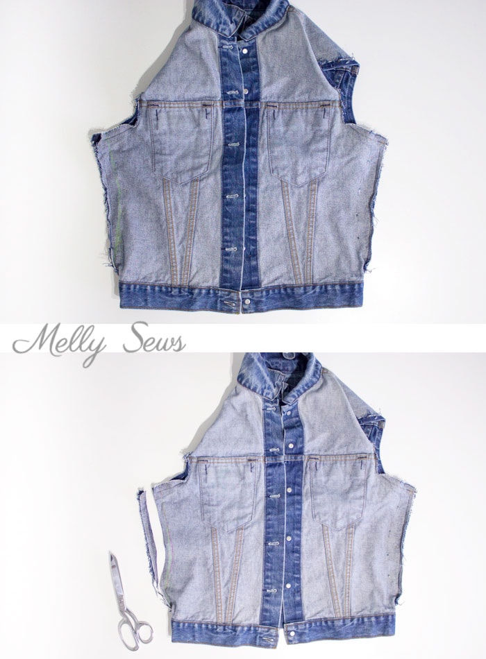 Step 1 - How to Alter a Jean Jacket - Sew a Denim Jacket - Melly Sews