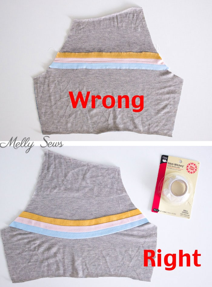 Step 2 - How to Add Stripes to Clothes - Sew Stripes - Melly Sews