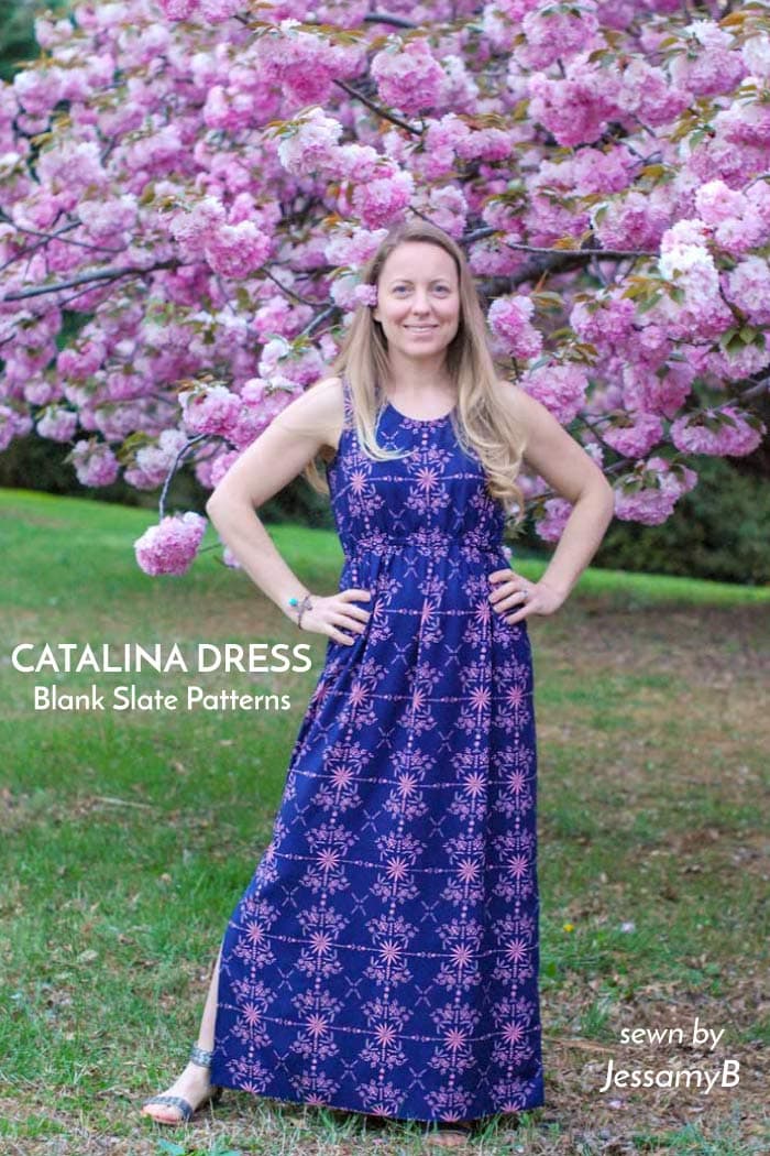 Catalina Dress sewing pattern from Blank Slate Patterns sewn by JessamyB