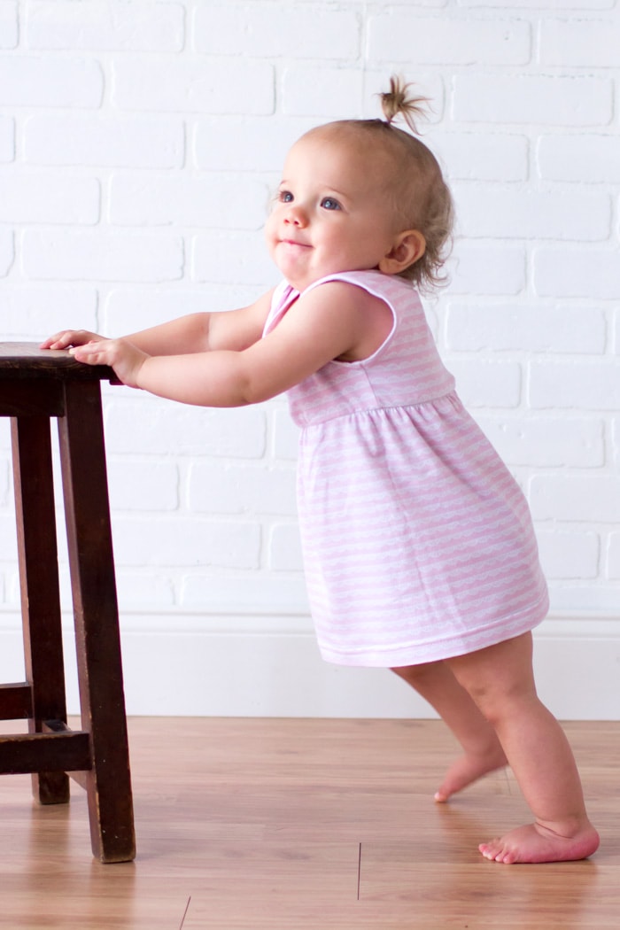 Adorable and simple Knit Baby Dress - Easy to Sew with this DIY Video Tutorial - Melly Sews