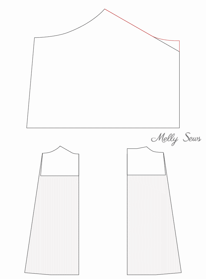 Adapt the bodice pattern - Sew a simple maxi dress - perfect for summer - DIY tutorial by Melly Sews