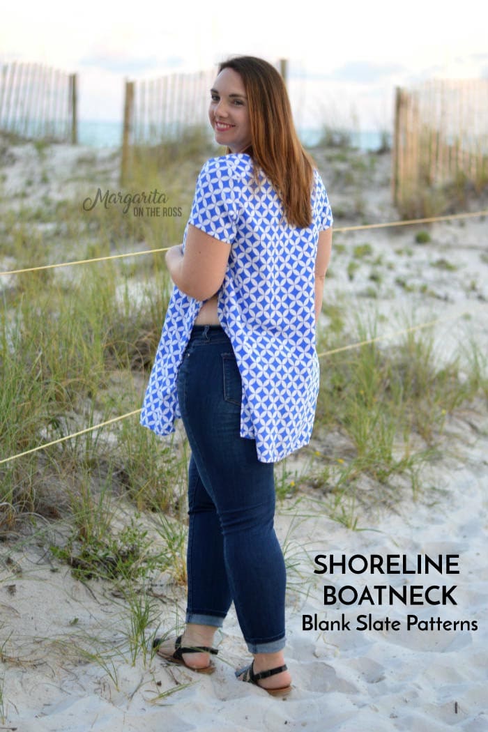 Shoreline Boatneck sewing pattern from Blank Slate Patterns sewn by Margarita on the Ross