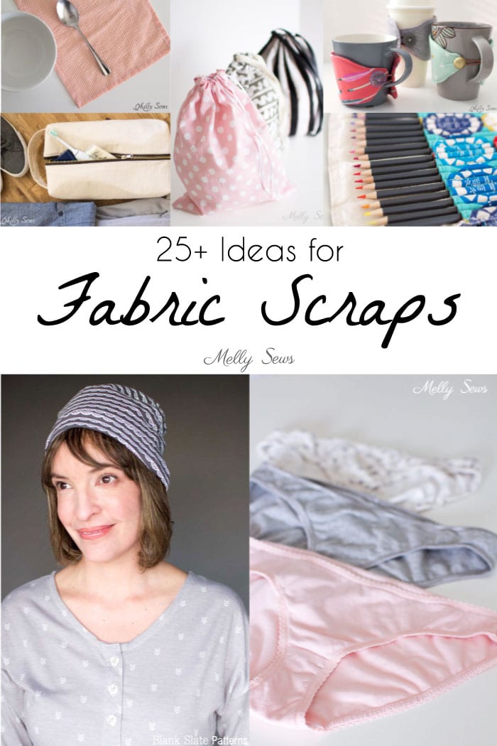 Ideas for rejuvenating your fabric scraps from Melly Sews