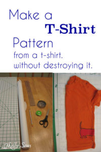 How to Make a Pattern from a T-shirt (without destroying it) - MellySews.com