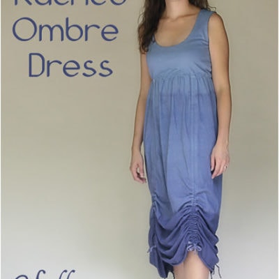 Ruched Ombre Dress Tutorial