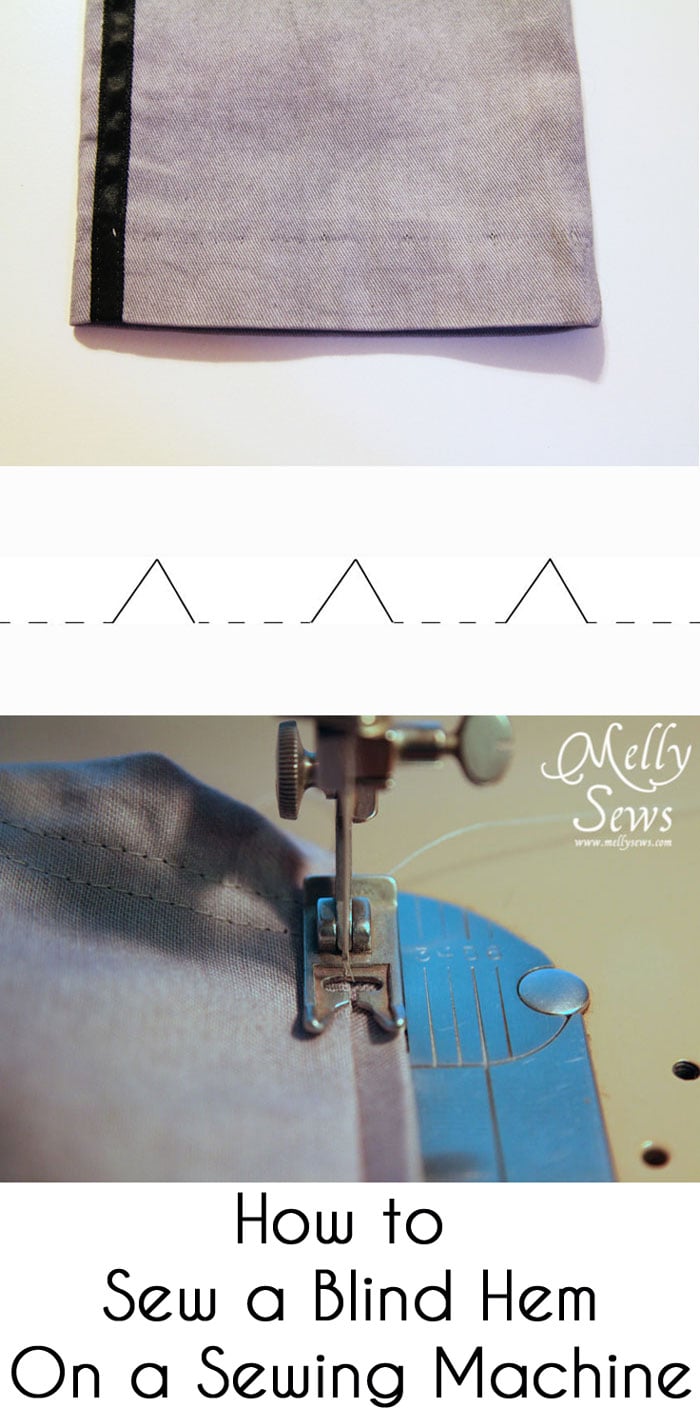 How to Sew a Blind Hem with your Sewing Machine - Melly Sews