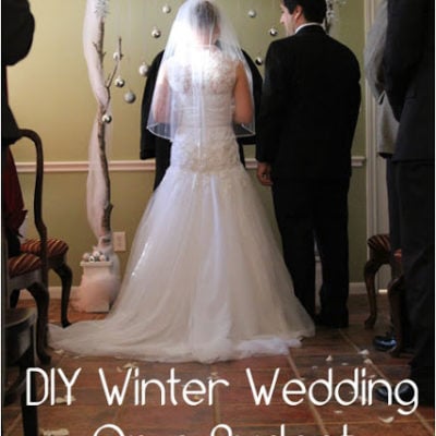 Winter Wedding on a Budget – DIY Backdrop Tutorial