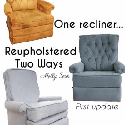 Reupholster a Recliner – How to DIY Two Different Looks