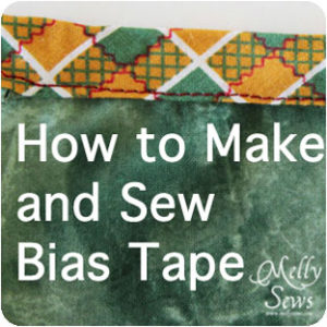 how to make and sew bias tape