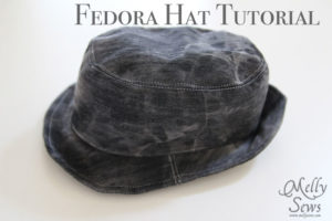 fedora hat tutorial by Melly Sews