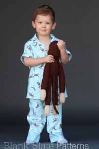 Blank Slate Patterns Lazy Day Pajamas Sewing Pattern for boys and girls