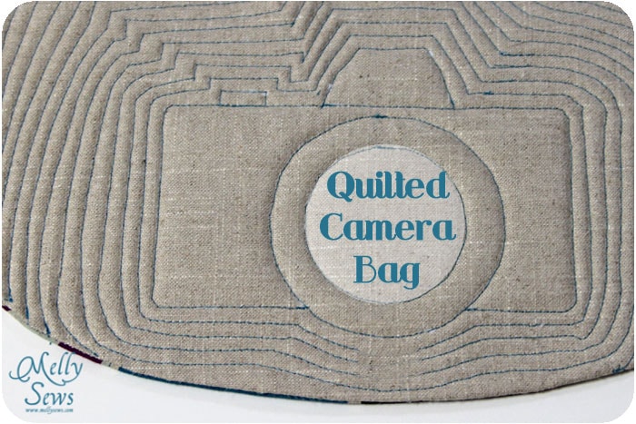 Quilted Camera Bag pattern by Melly Sews