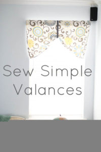 How To Sew a Simple Valance by Melly Sews
