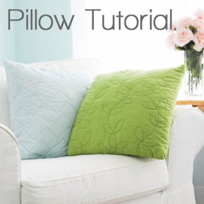 Easy Quilted Pillow Tutorial