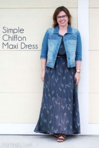 Simple Chiffon Maxi Sundress Tutorial by Flamingo Toes for Melly Sews (30) Days of Sundresses