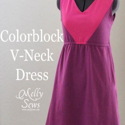 Sundress Series – Colorblock V-neck Sundress Tutorial