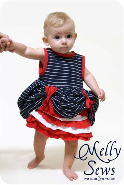 Fourth of July Baby Dress Tutorial - Melly Sews