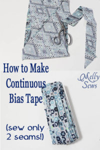 How to Make Continuous Bias Tape - a Tutorial by Melly Sews