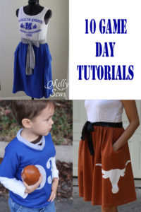 10 Game Day Tutorials - from Game Day Dresses, to Jerseys to Food - Melly Sews