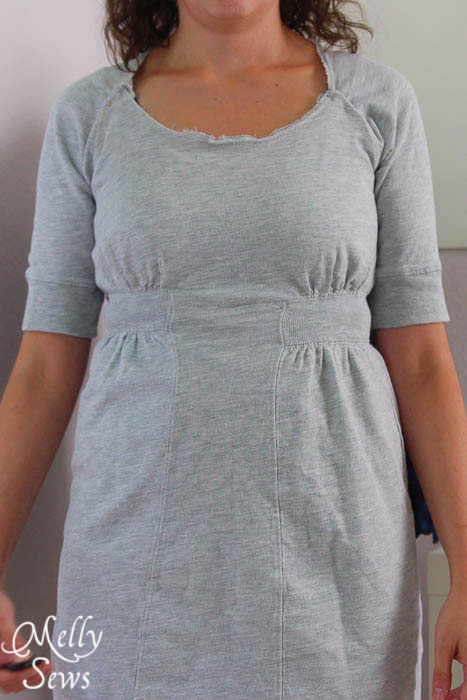 Sad, dowdy fit - too much fabric at the shoulders leave s the waist too low