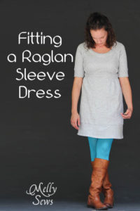 Fit School - how to fit a raglan sleeve dress - Melly Sews