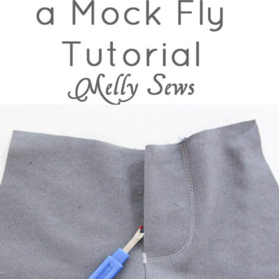 How to Sew – Mock Fly Tutorial