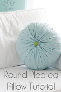 Round Pleated Pillow Tutorial - Melly Sews