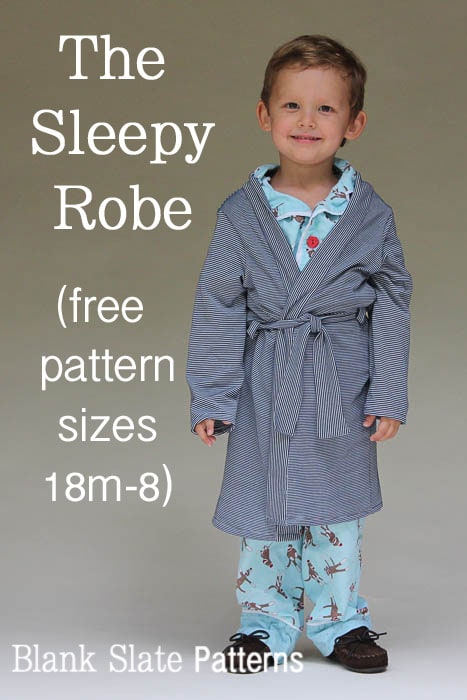Sleepy Robe - Free Pattern and Tutorial for Children's Robe Sizes 18m-8 - Melly Sews #sewing #kids #tutorial #diy